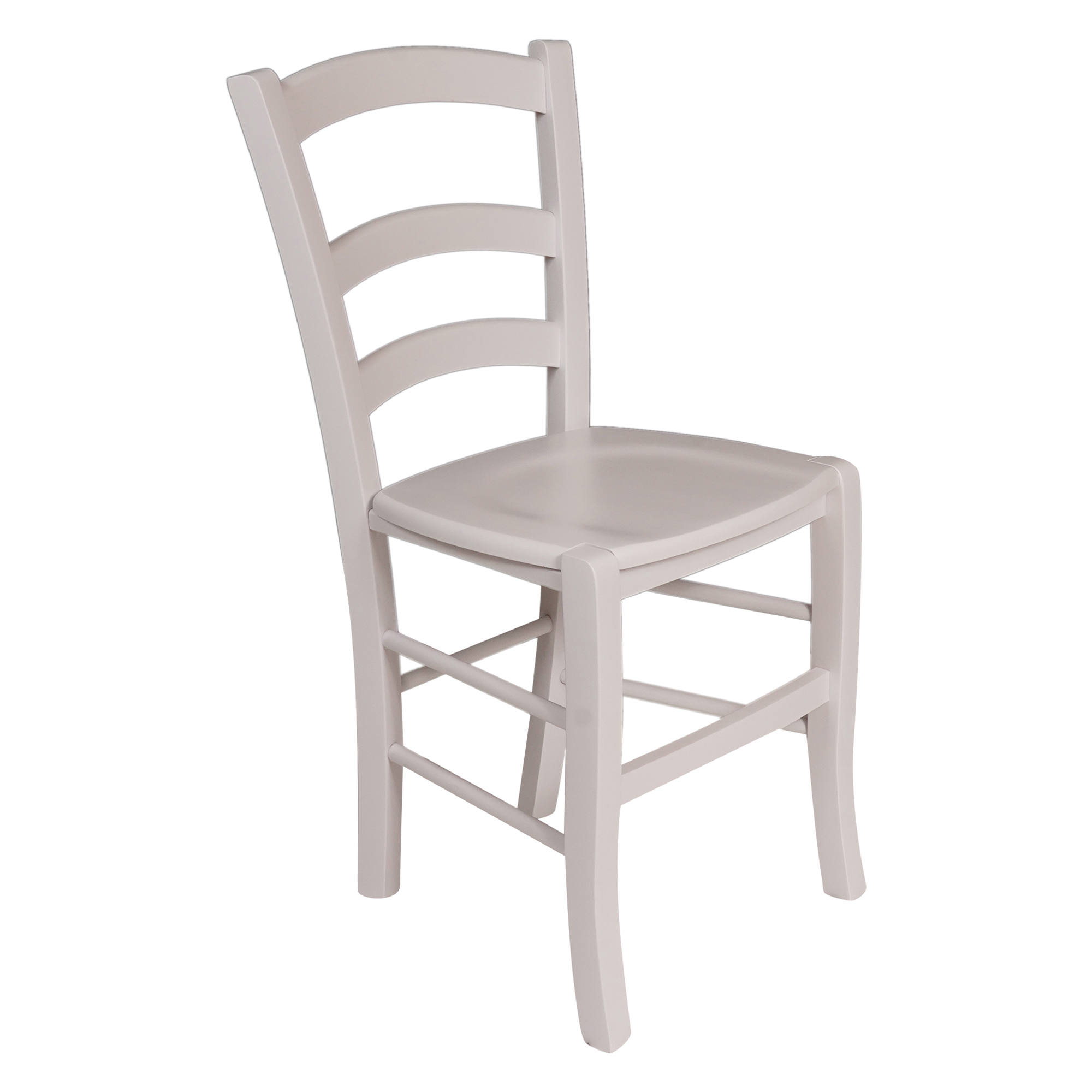 Sedia 0, Sedia classica in legno color Bianco, Ideale per sala da pranzo, cucina o salotto, Made in Italy, Cm 46x42h87, con fondello in Legno