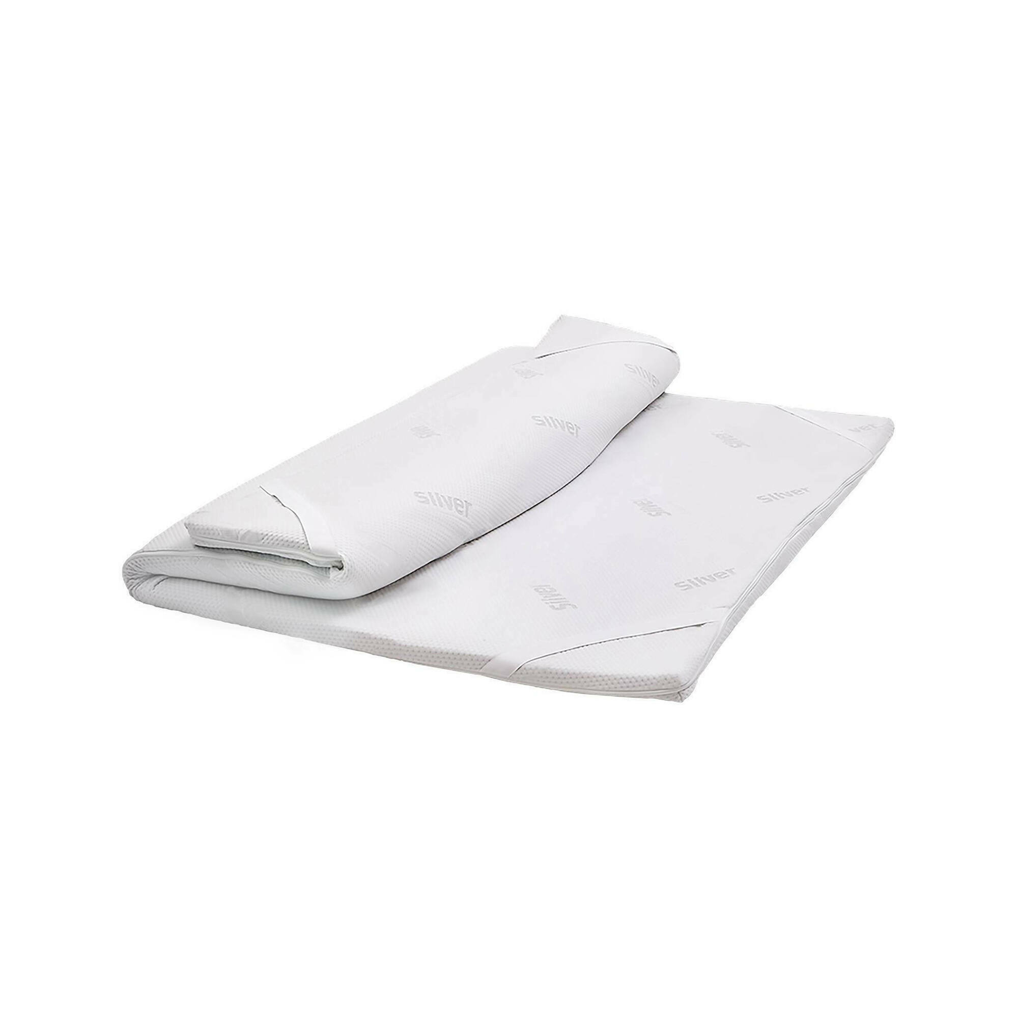 Topper singolo Little, Sovra materasso per migliorare la postura, Topper Memory Foam, Topper anallergico e traspirante, 100% Made in Italy, 80x200xh5 cm