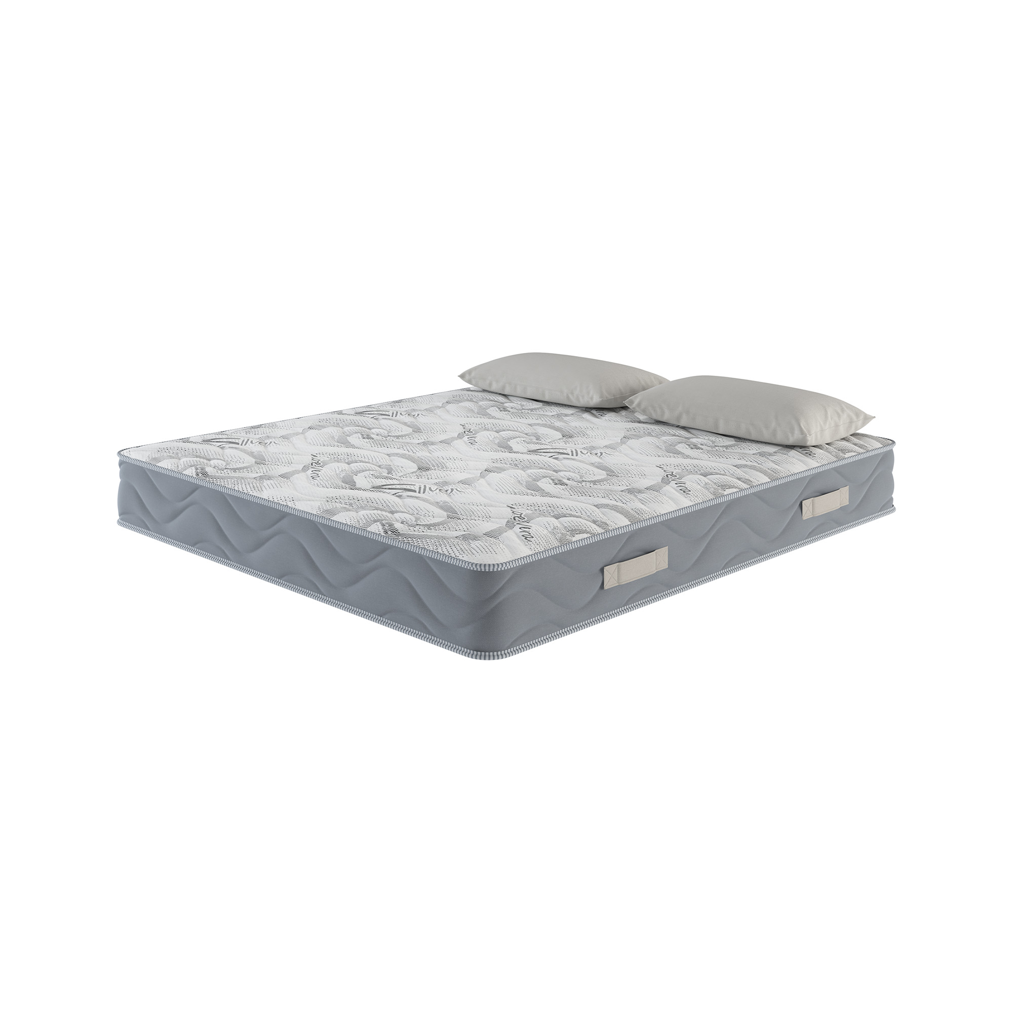 Materasso piazza e mezza Pembroke, Supporto per il riposo, Materasso per camera da letto, Sostegno per il sonno, Made in Italy, 190x120 h25 cm, Bianco