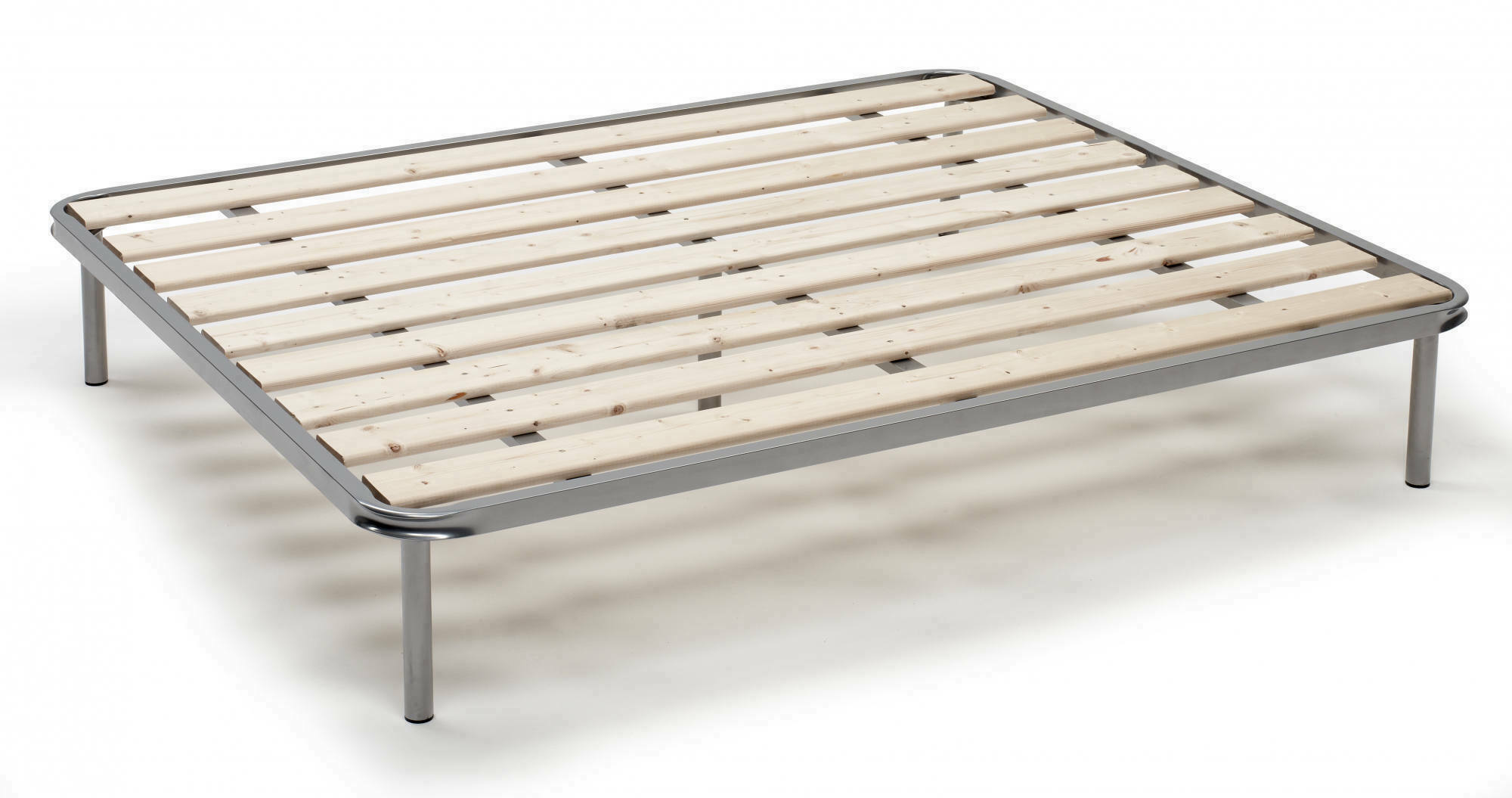 Rete letto piazza e mezza Adeena, Rete ortopedica a doghe piallate, 100% Made in Italy, cm 120x190h 31