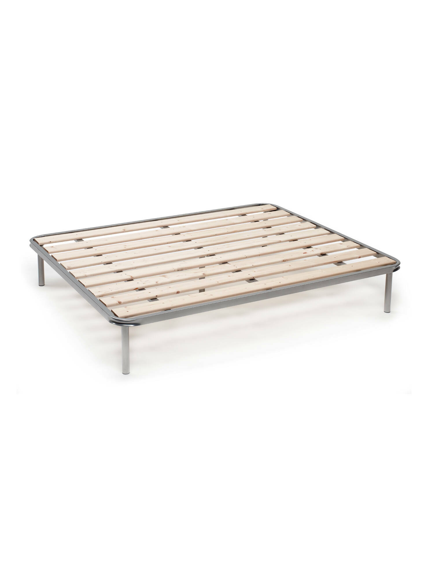 Rete letto matrimoniale Aleck, Rete ortopedica a doghe piallate, 100% Made in Italy, cm 160x190h 31